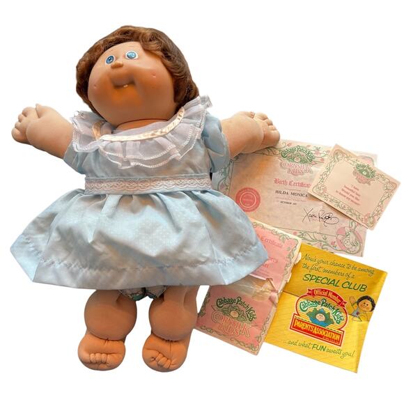 Cabbage Patch Kids Cornsilk Doll 1986 Coleco HM10 Tooth Diaper - Picture 1 of 16